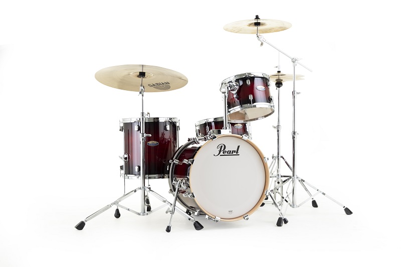 Pearl Decade DMP984 batteria acustica Gloss Deep Red Burst