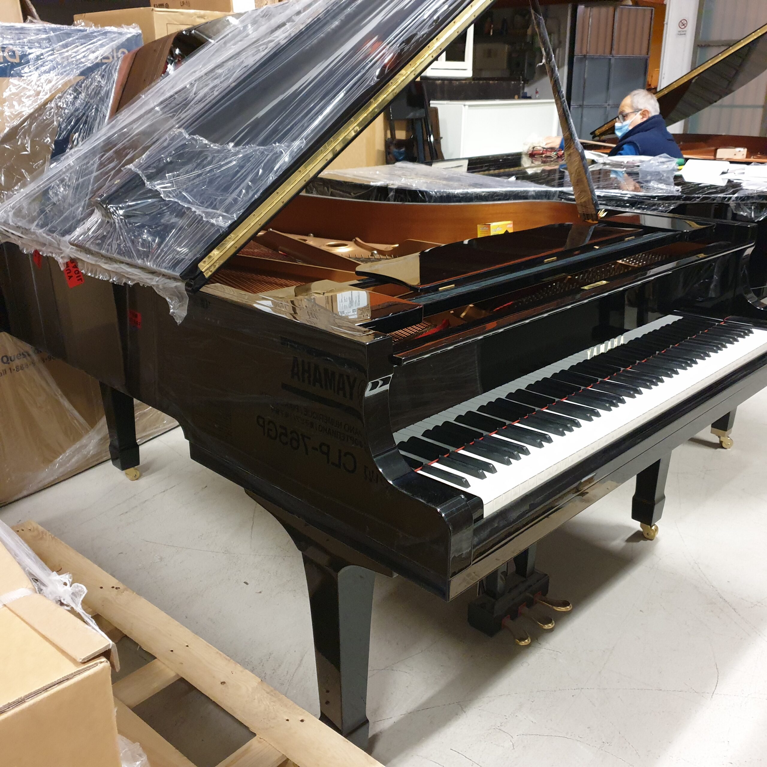 Yamaha C5 Silent Pianoforte a Coda Nero da Concerto