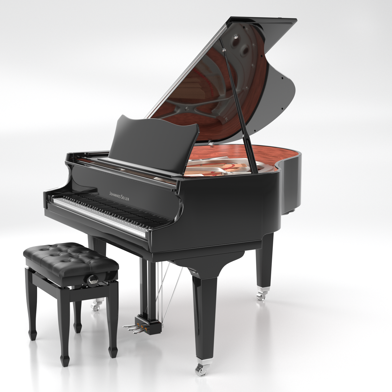 Seiler Johannes Seiler GS-150 pianoforte a coda blu Abete