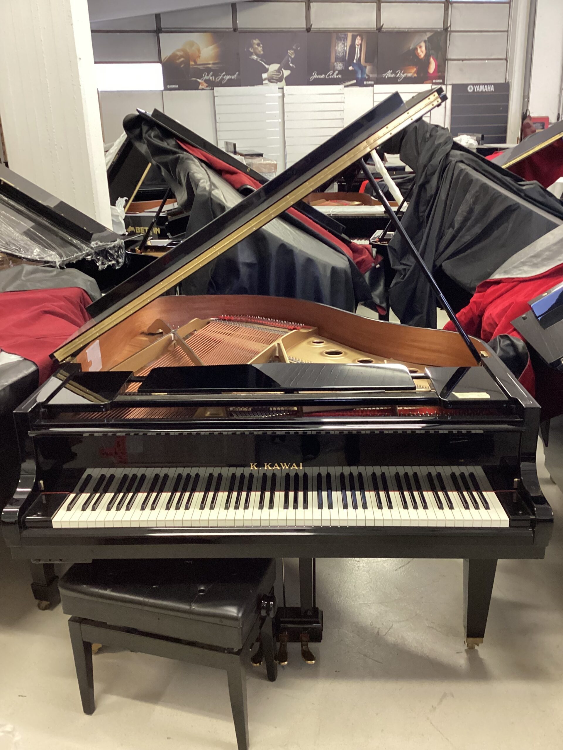 Kawai GE-30 pianoforte a coda silent usato