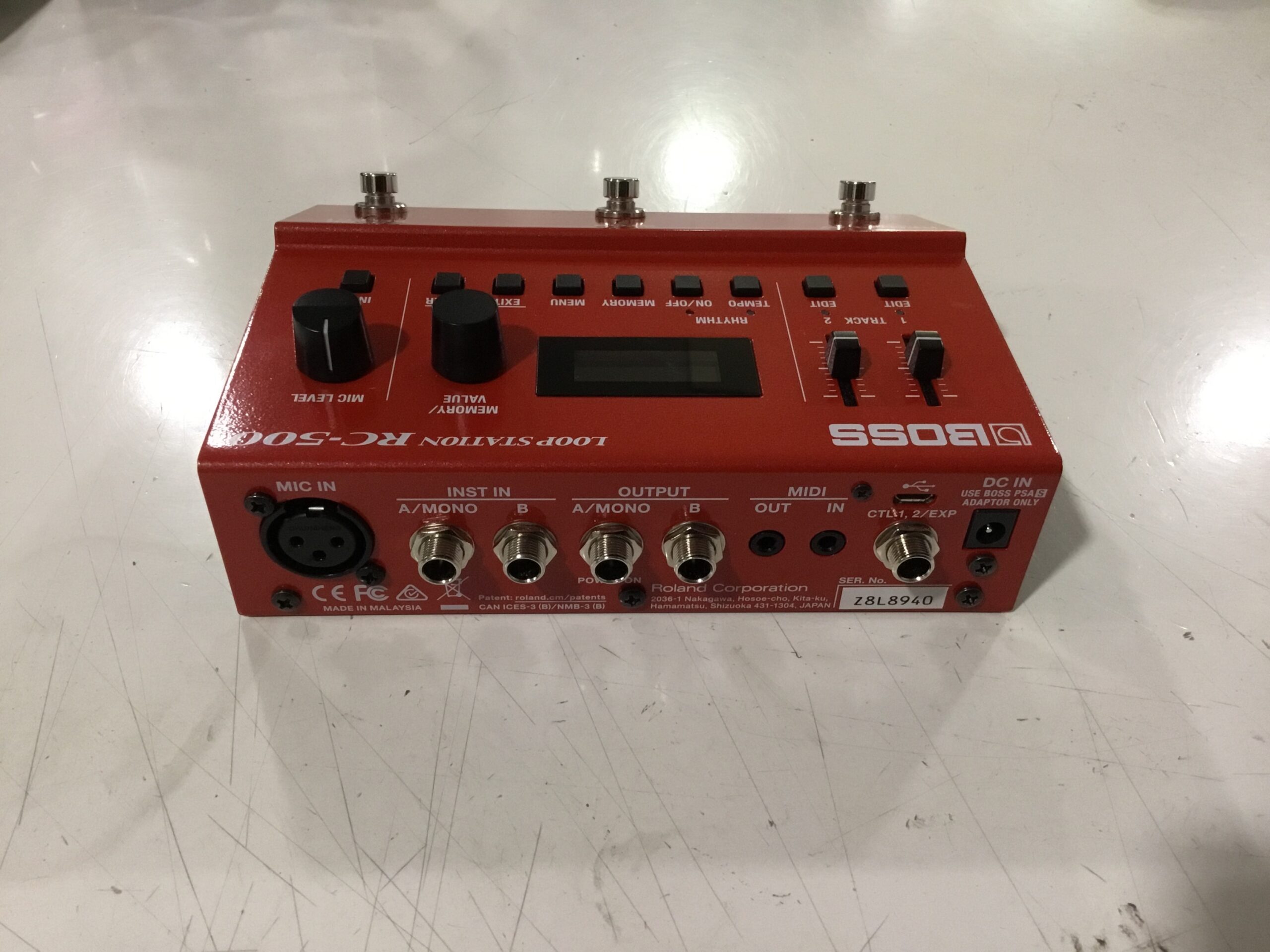 Boss RC-500 Looper Pedale Stereo 2 Tracce Occasione