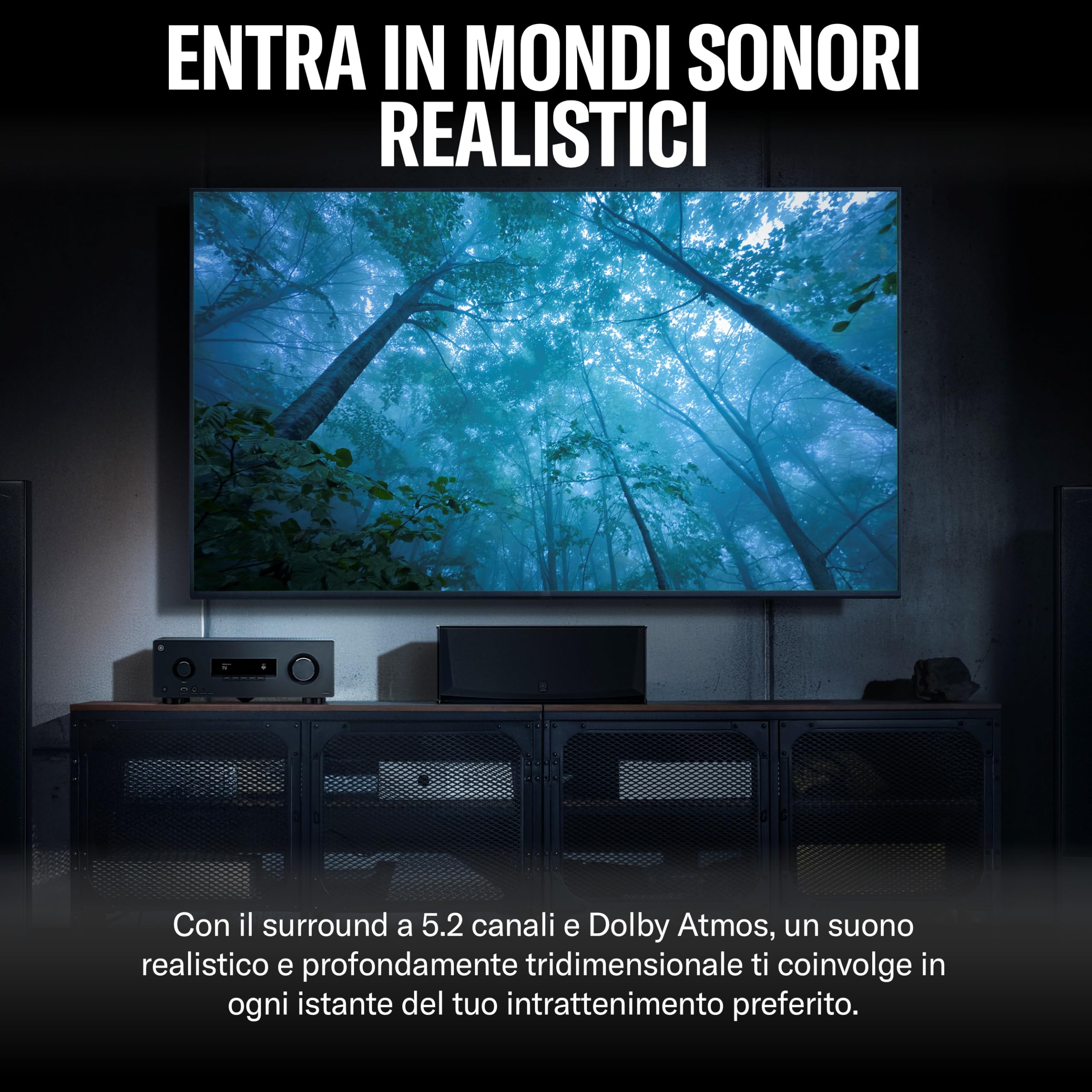 Yamaha RX300A Sintoamplificatore 5.2 Nero Dolby Atmos