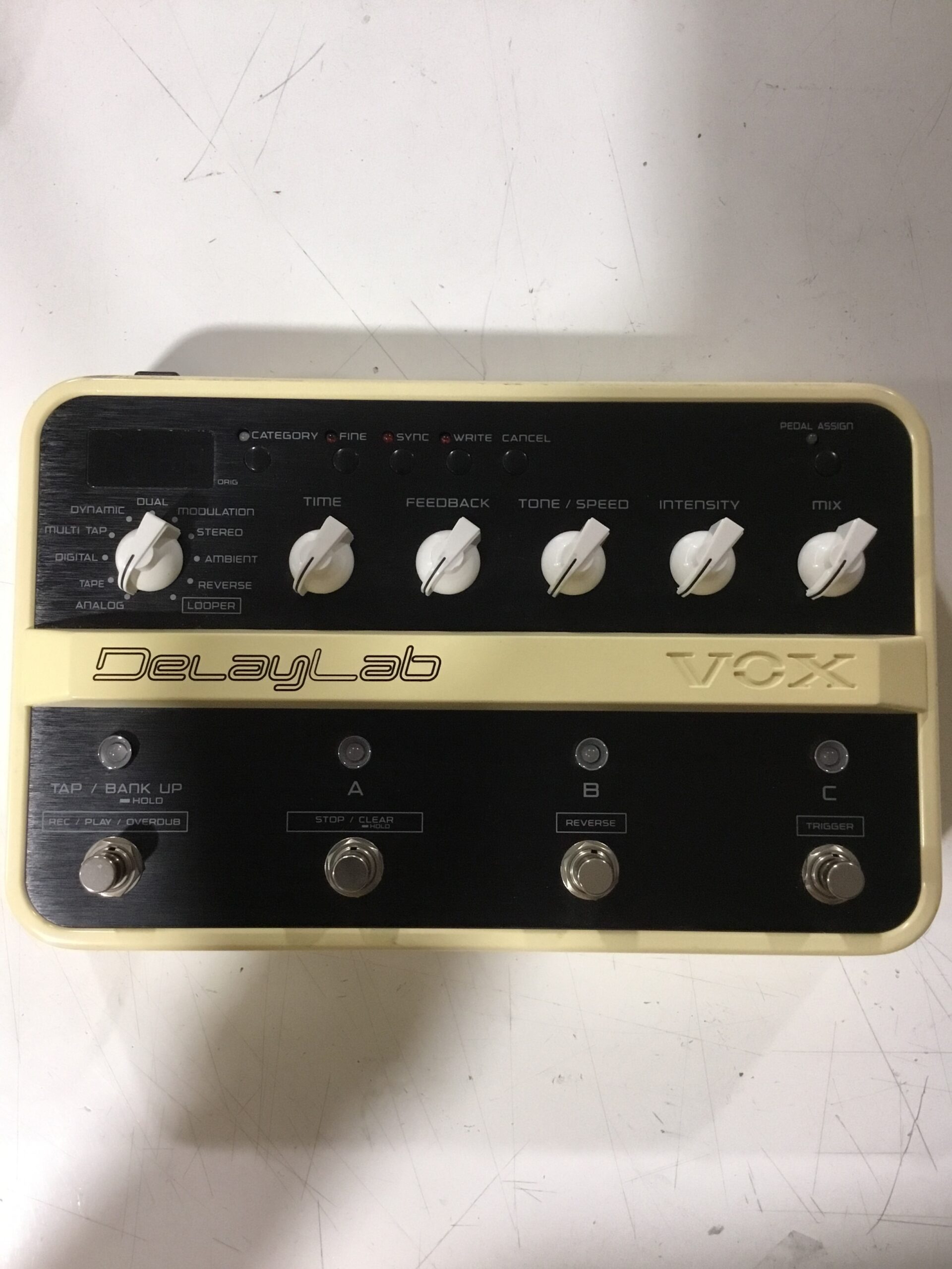 Vox DelayLab pedale delay stereo usato 30 effetti loop