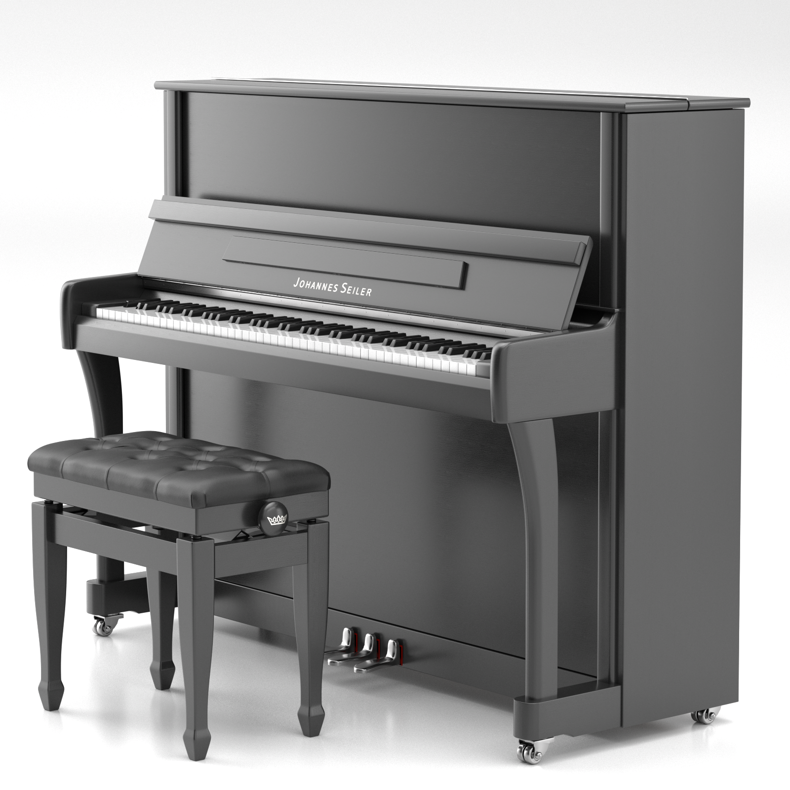 Seiler Johannes Seiler GS-122 Nickel pianoforte verticale nero lucido