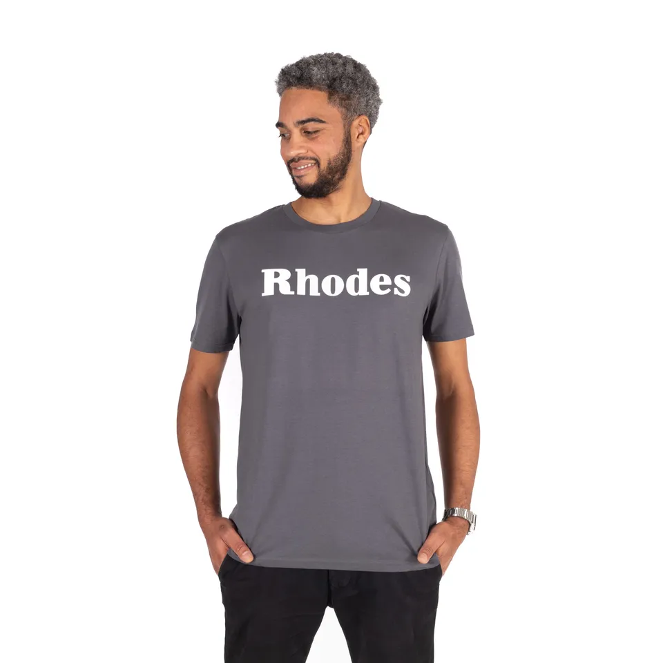Rhodes Lifestyle T-Shirt Anthracite maglietta cotone organico