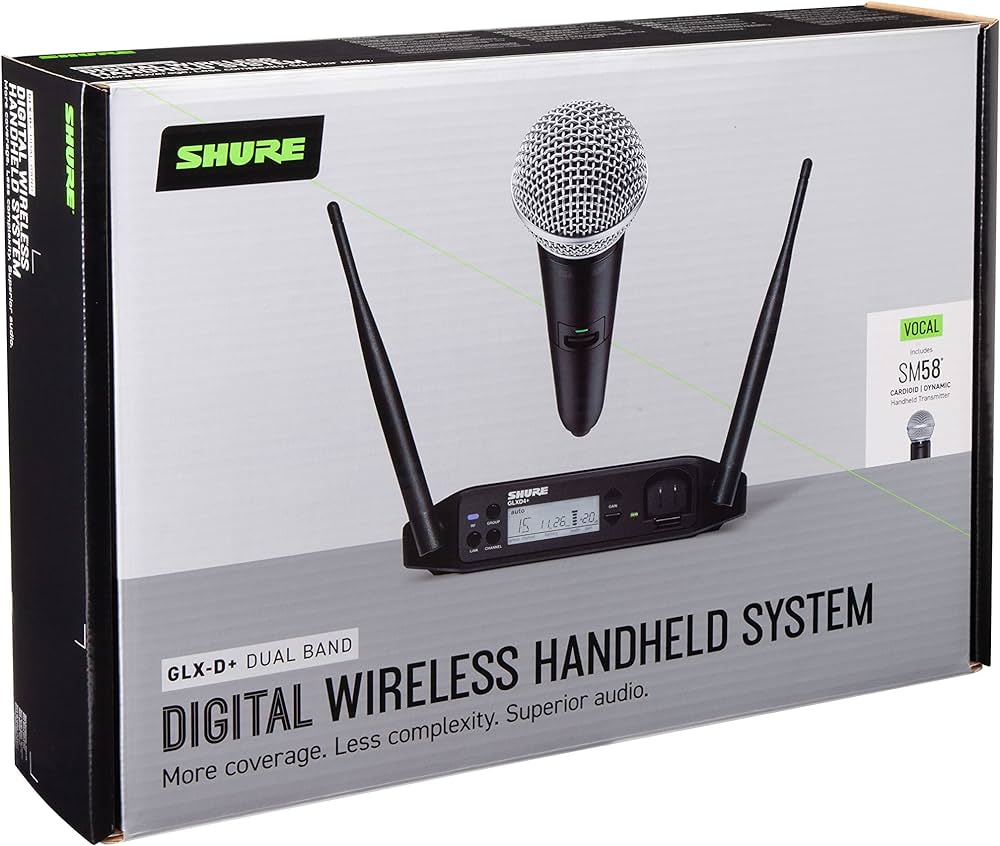 Shure GLXD24+ SM58 Z4 microfono wireless dual band voce