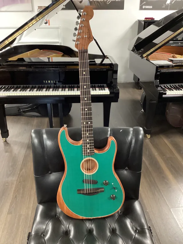 Fender Acoustasonic Strat chitarra AquaTeal usata