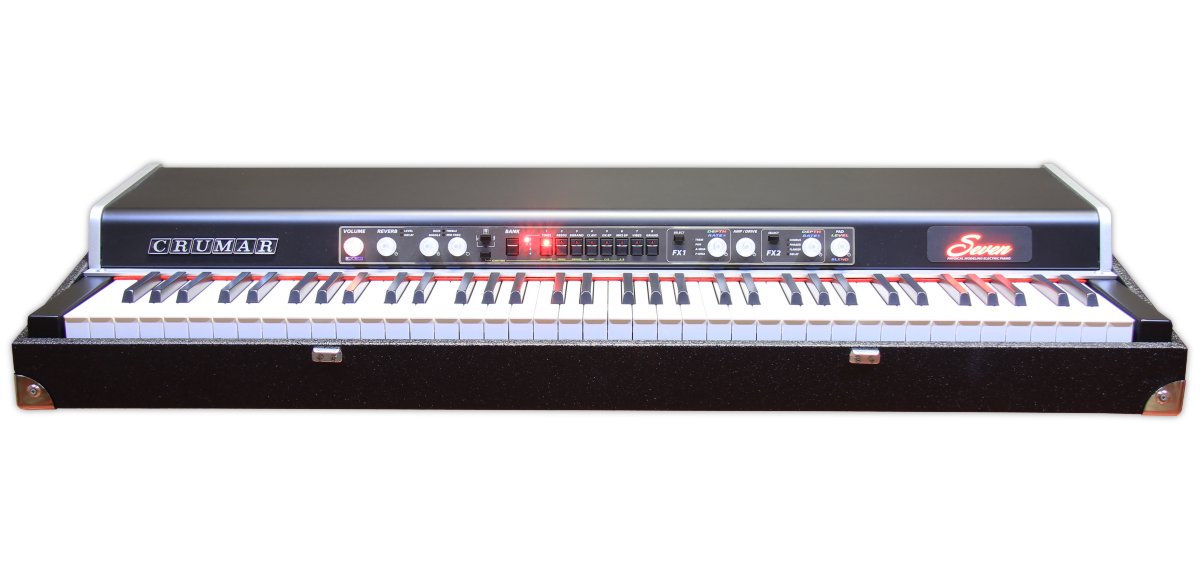 Crumar Seven Piano elettrico vintage in legno portatile