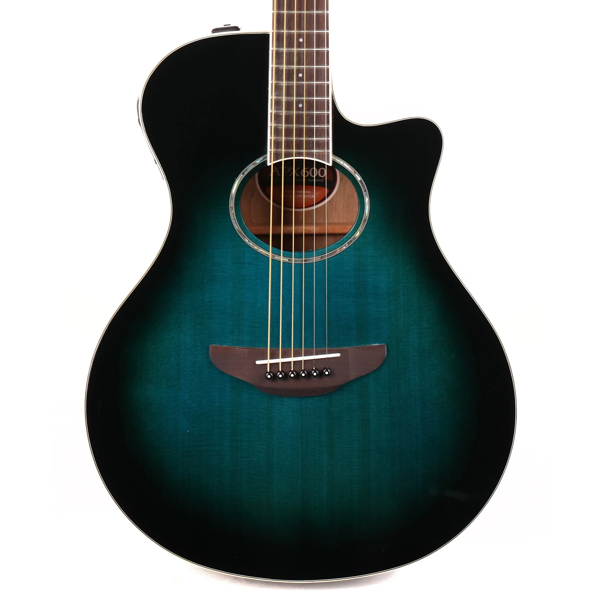 Yamaha APX600 chitarra elettroacustica thinline Oriental Blue Burst