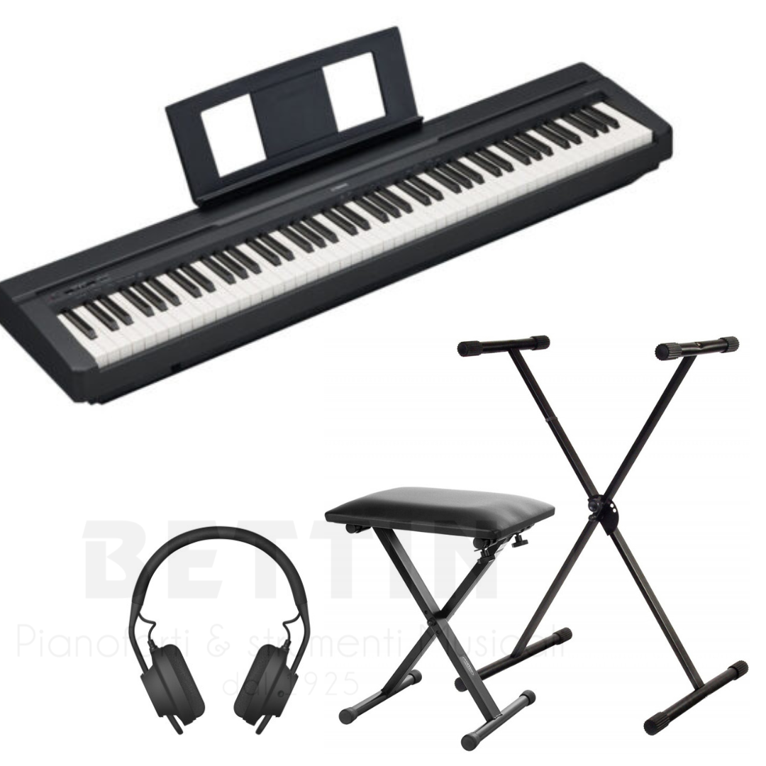 Yamaha P-45 Pianoforte Digitale 88 Tasti Bundle Supporto