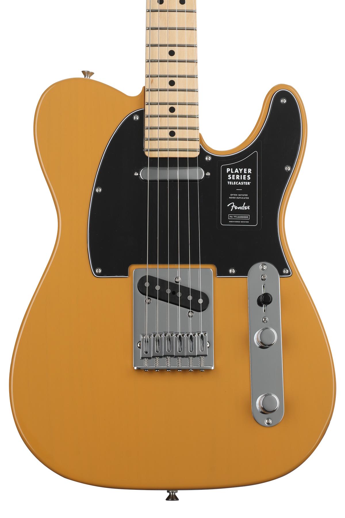 Fender Player Telecaster elettrica Butterscotch Blonde acero