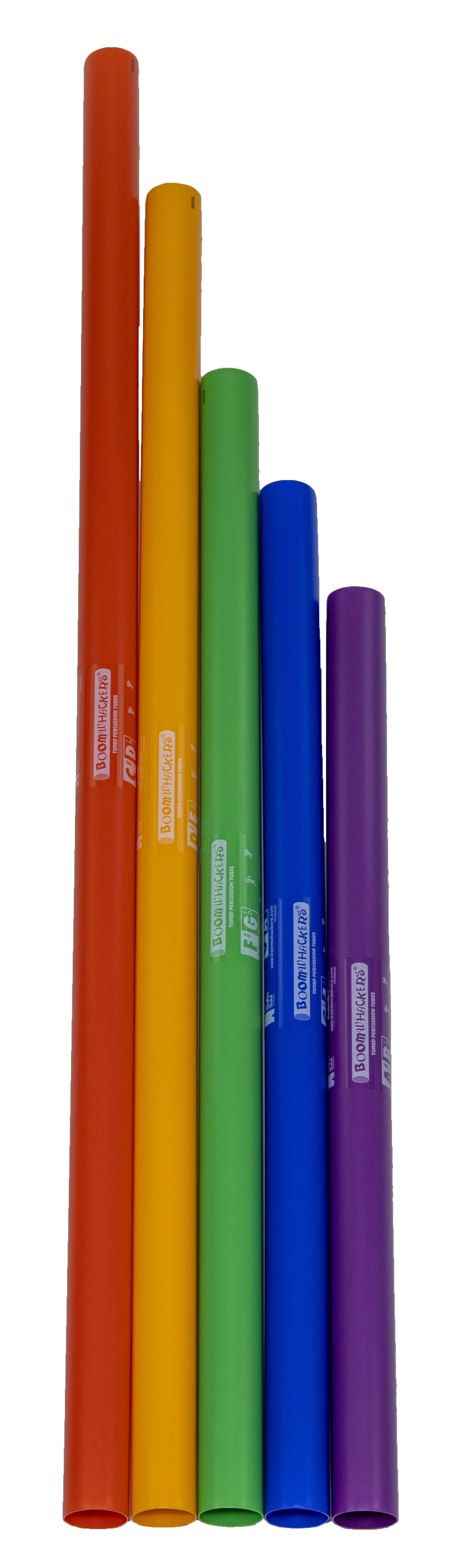 Boomwhackers 5-Note Bass Chromatics Set BWKG tubi 5 pezzi
