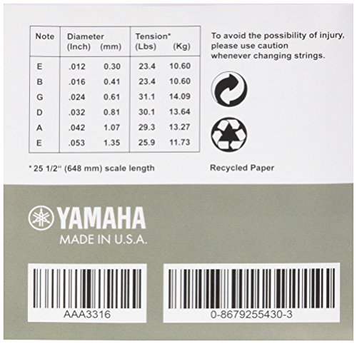Yamaha FP12 Corde Chitarra Acustica Bronzo Fosforo Light