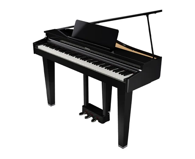 Roland GP-3 pianoforte a coda digitale nero lucido compatto