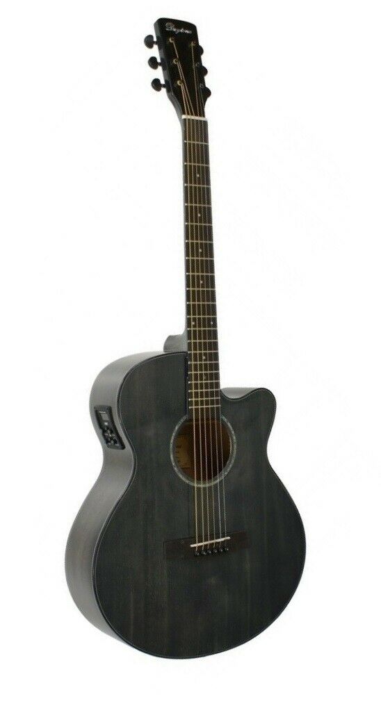 Daytona GADSTBK chitarra acustica nera elettrificata