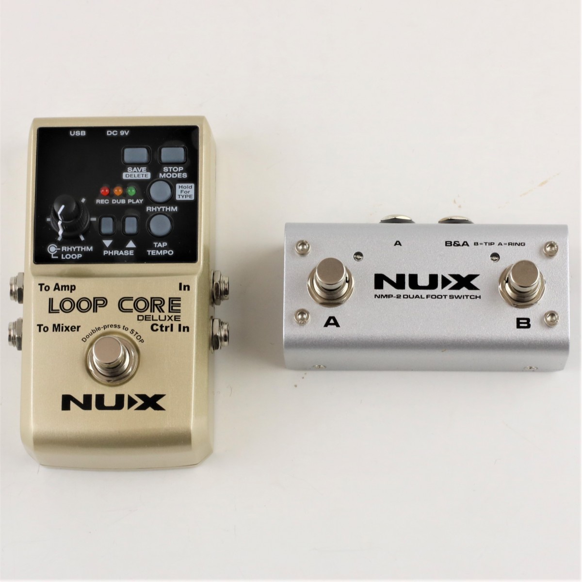 Nux Loop Core Deluxe pedale looper bundle + footswitch