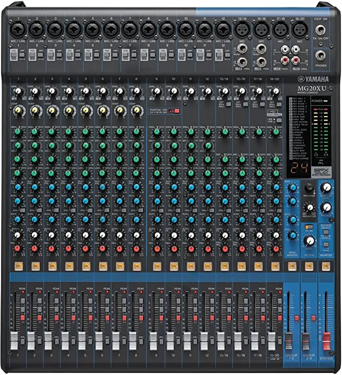Yamaha MG 20XU Mixer 20 Canali USB SPX