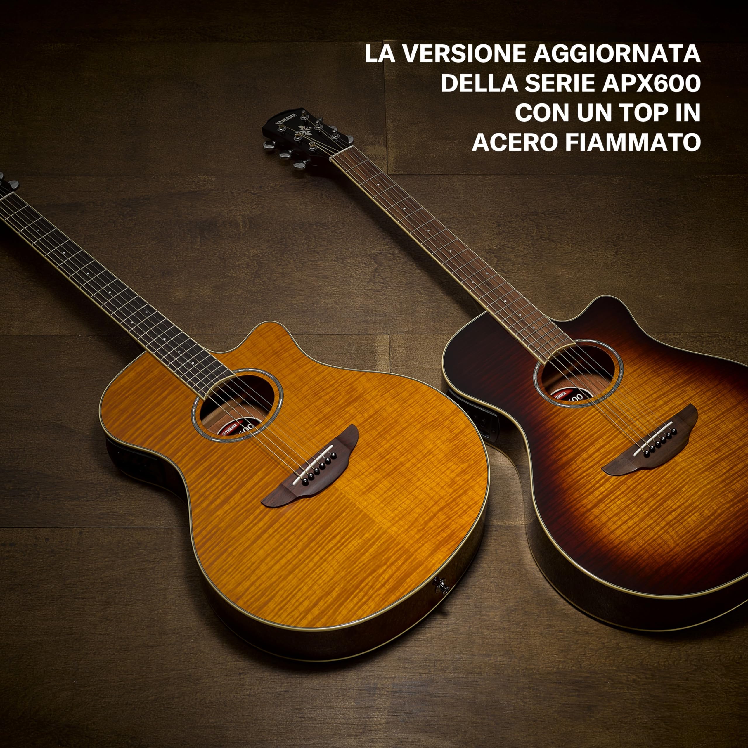 Yamaha APX600FM chitarra elettroacustica ambra acero EQ