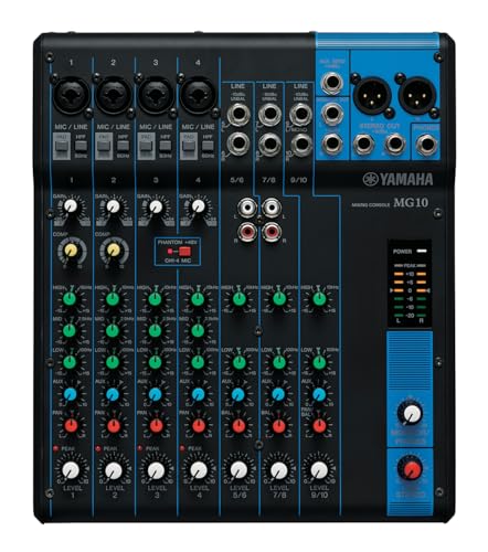 Yamaha MG10 Mixer 10 Canali Nero con D-PRE