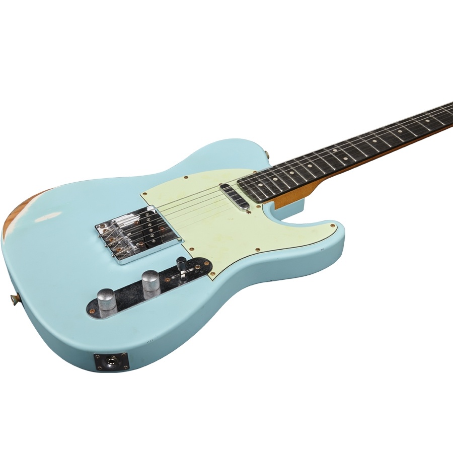Eko VT-380 Relic Chitarra Elettrica Daphne Blue 22 Tasti