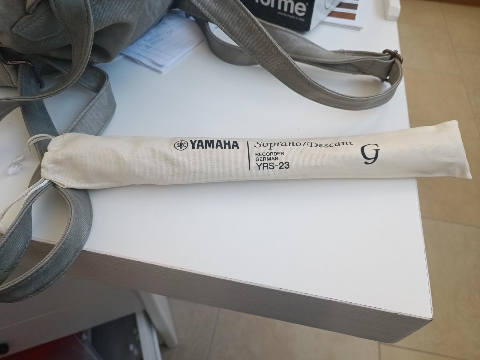 Yamaha YRS-23 Flauto Dolce Soprano Bianco Tedesca