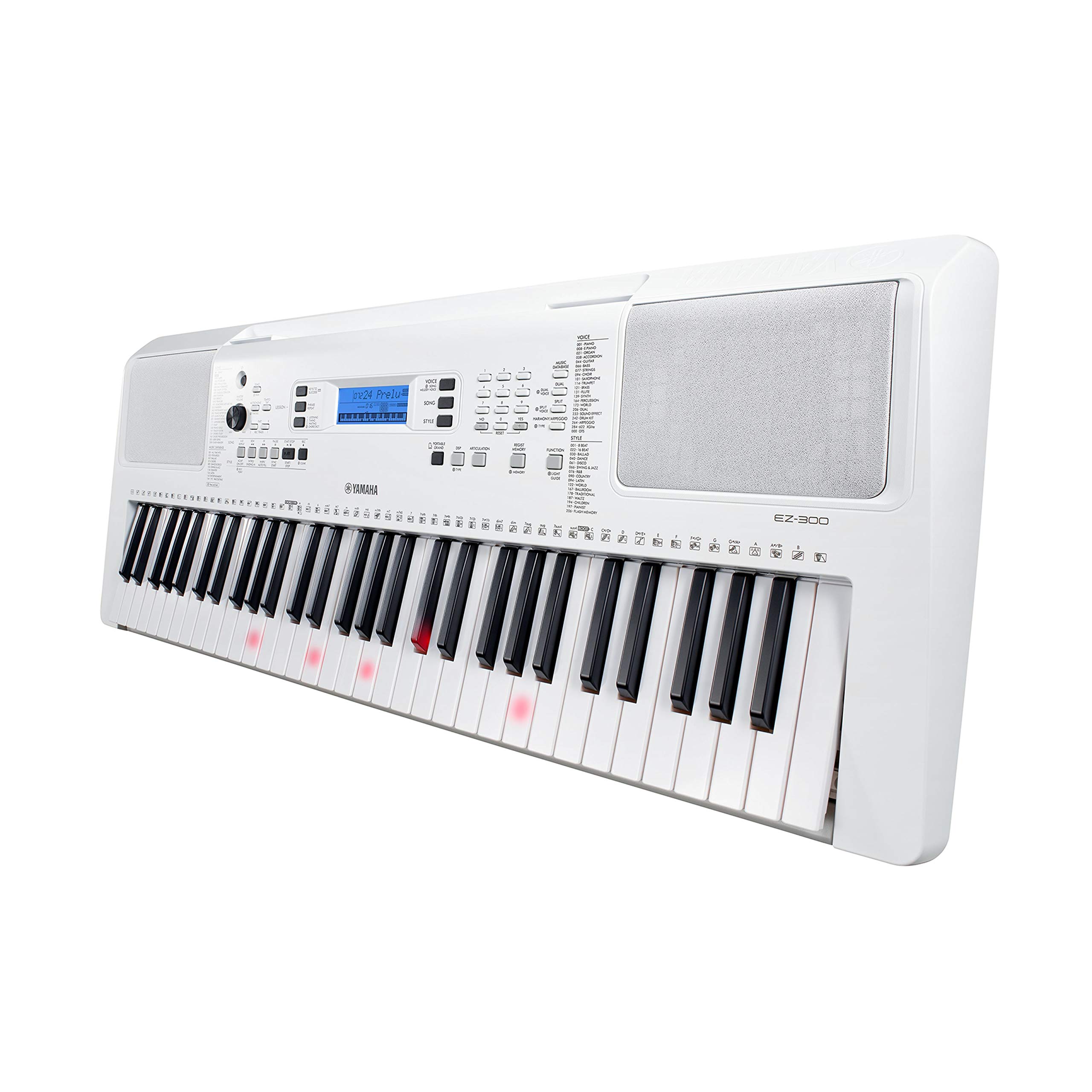 Yamaha EZ-300 tastiera digitale 61 tasti luminosi bianco