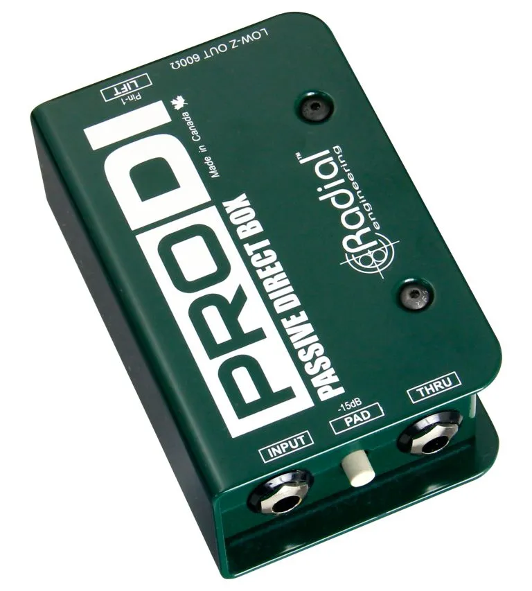Radial ProDI DI box passiva mono trasformatore Eclipse