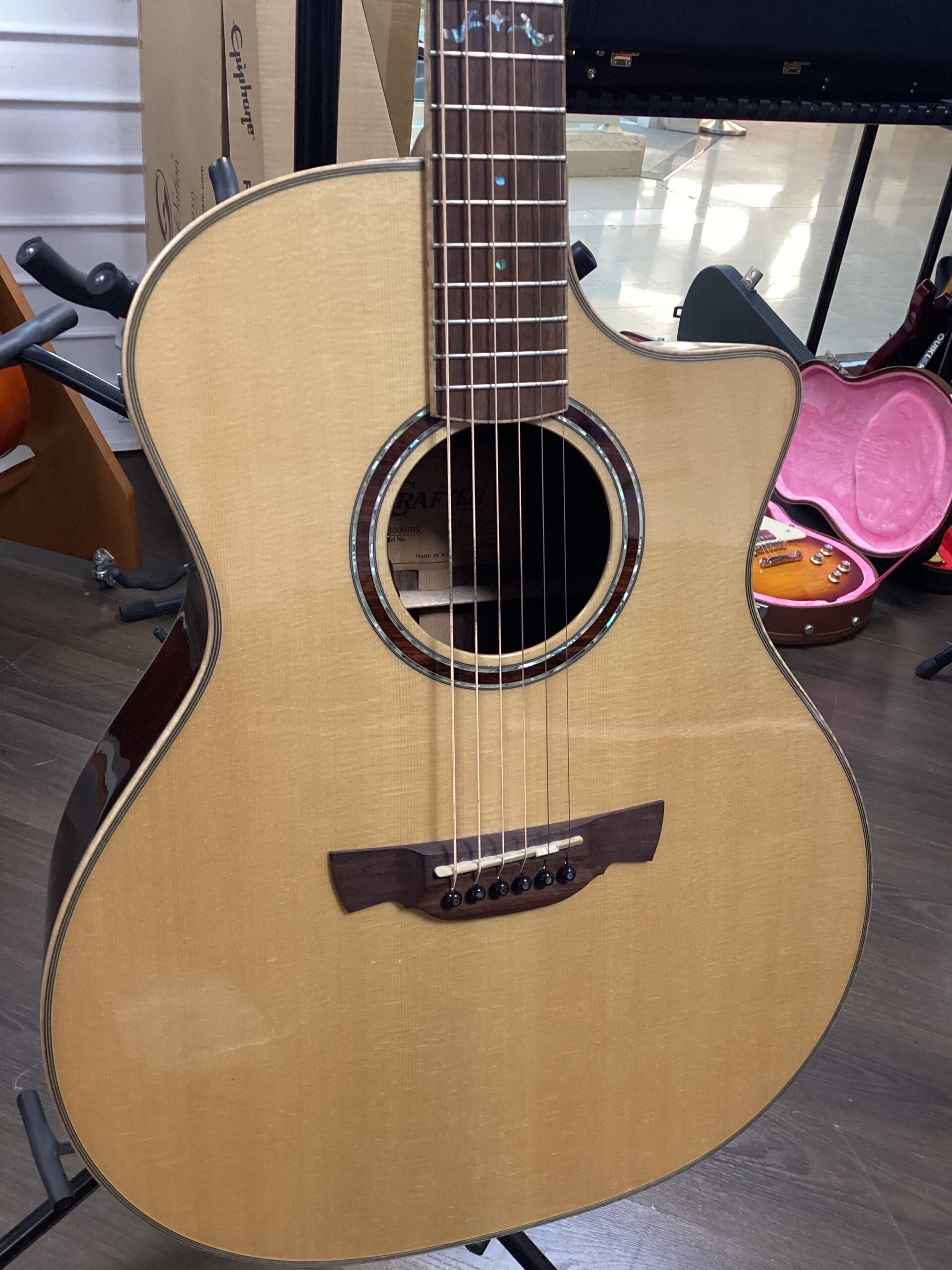 Crafter GLXE 3000/RS chitarra acustica usata elettrificata
