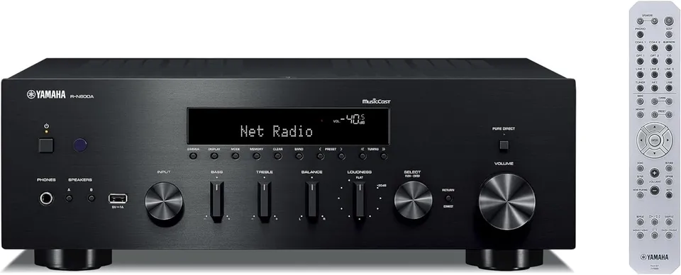 Yamaha R-N600A sintoamplificatore rete Hi-Fi nero