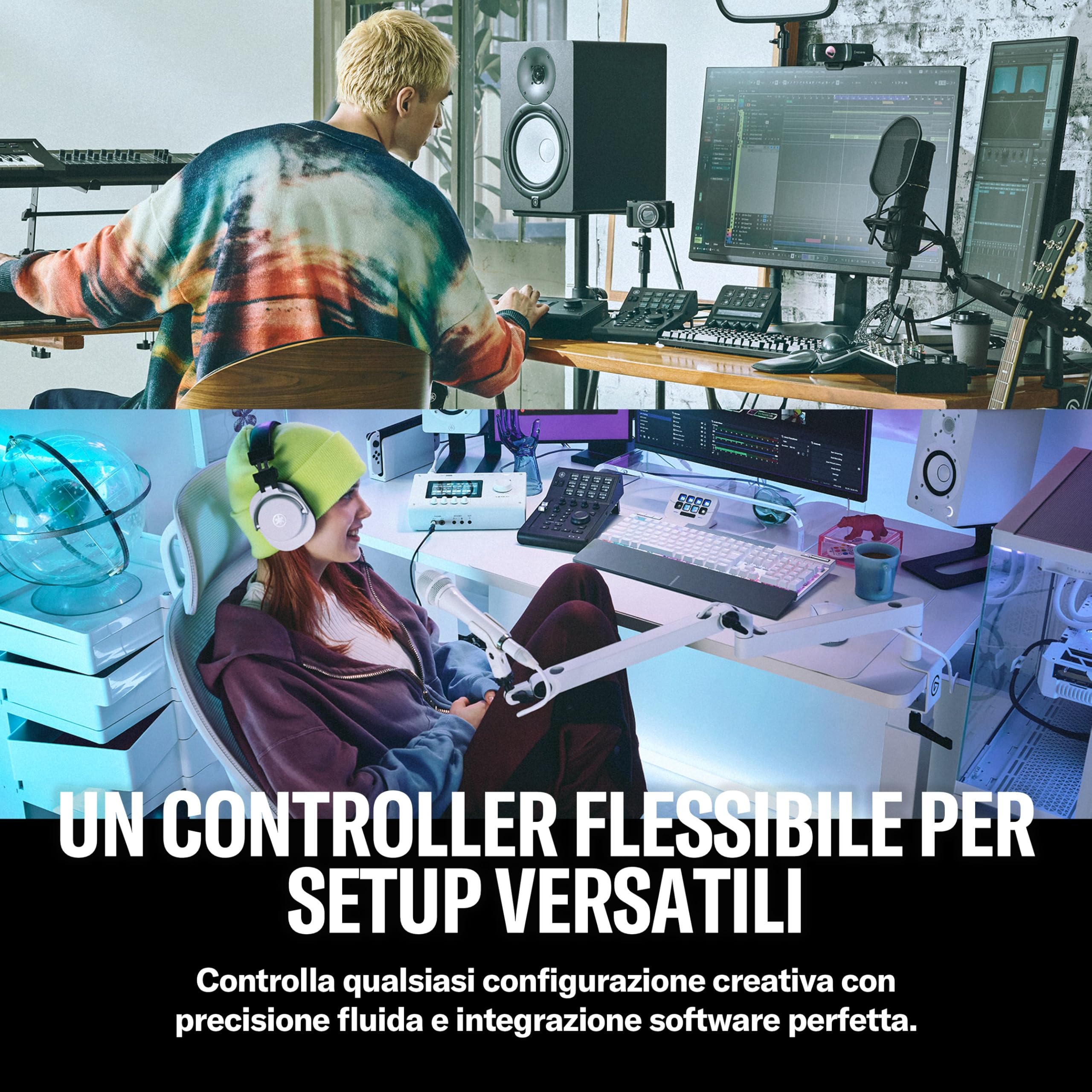 Yamaha CC1 Controller USB Nero 12 Tasti Fader 100 mm