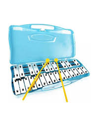 Glockenspiel metallofono 25 piastre cromate
