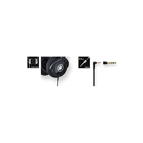 Yamaha HPH-100B Cuffie On Ear Nero suono dinamico