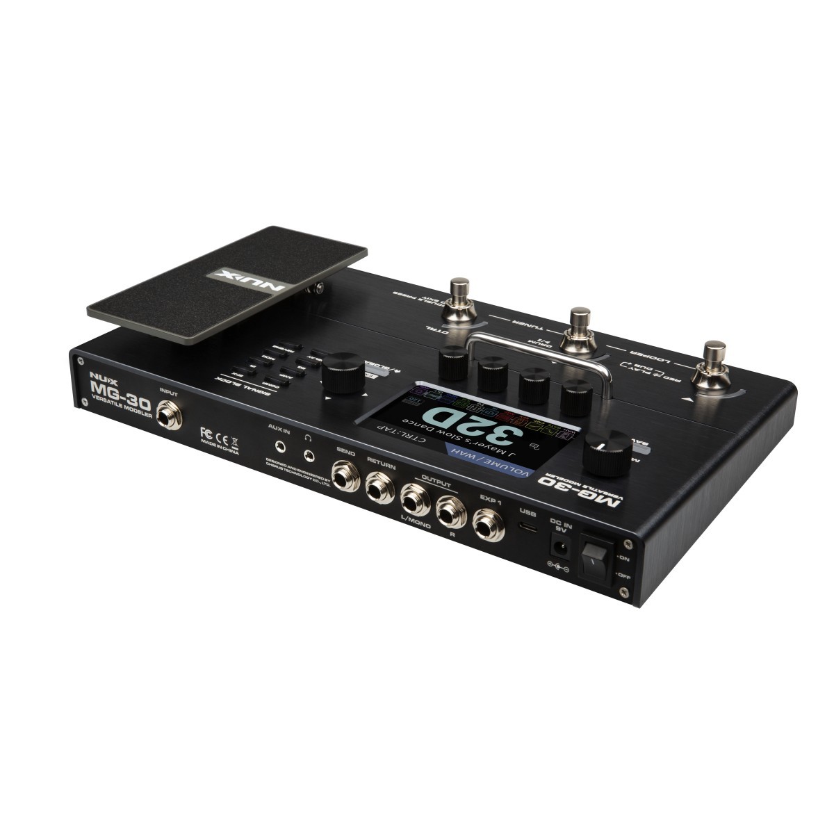 NUX MG-30 pedaliera chitarra basso con looper e drum