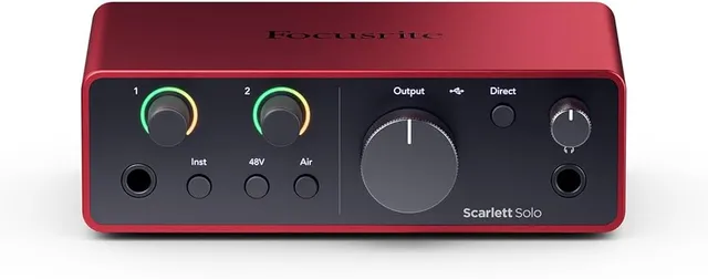 Focusrite Scarlett Solo 4th Gen scheda audio USB 2 in 2 out
