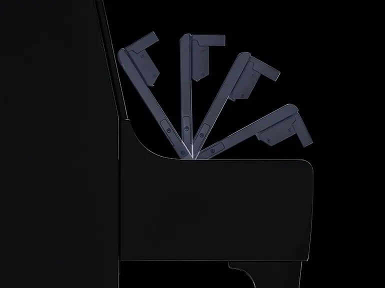 Yamaha B10 pianoforte verticale 109 cm nero lucido