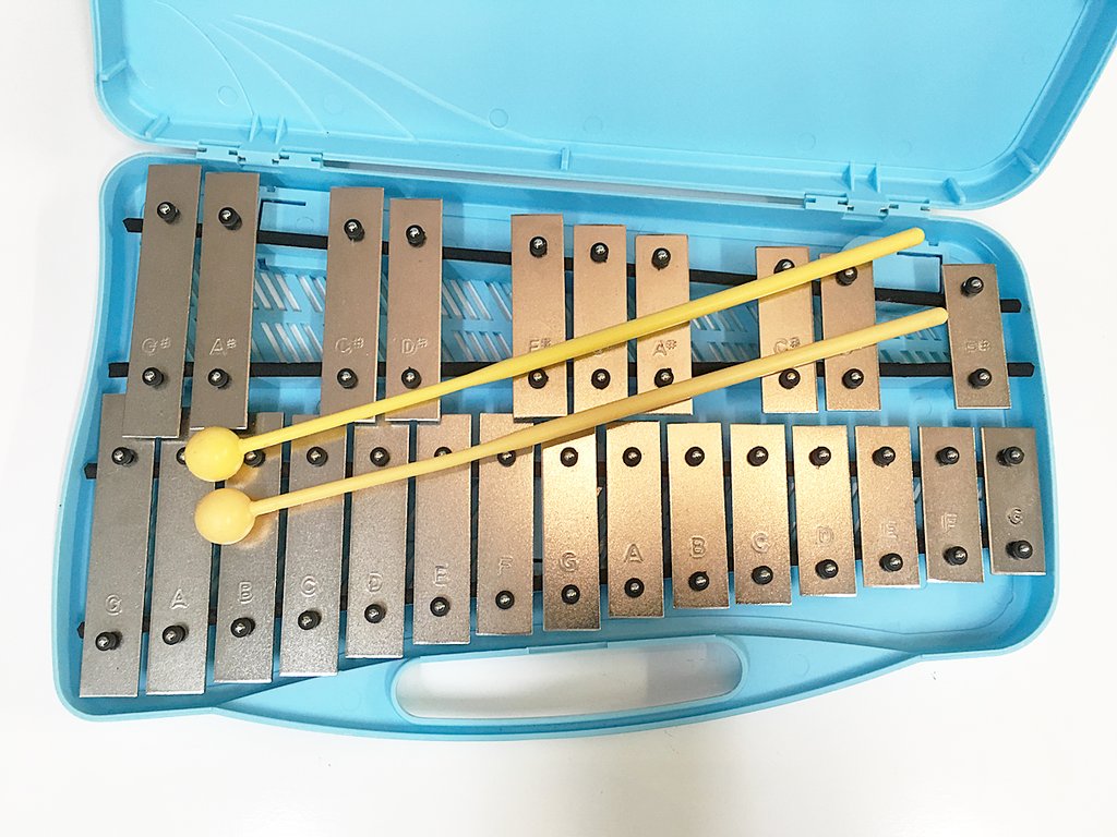 Glockenspiel metallofono 25 piastre cromate