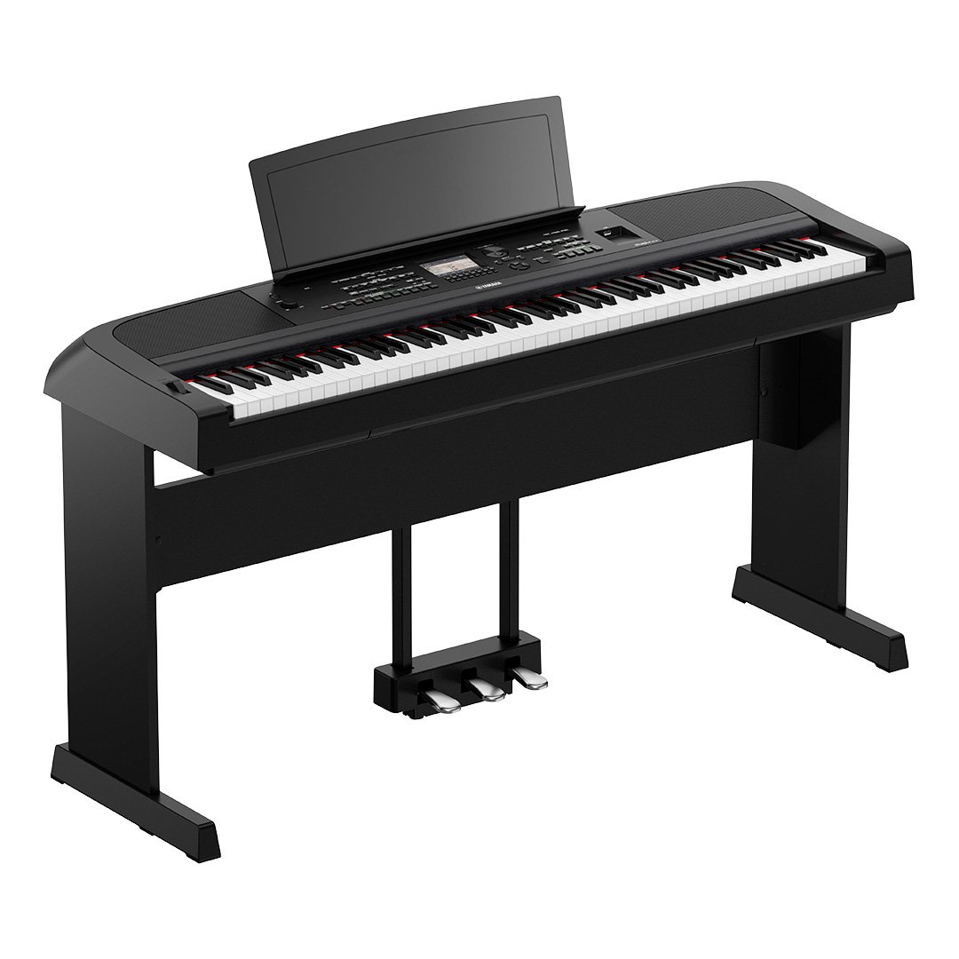 Yamaha DGX-670 WH pianoforte digitale 88 tasti bianco bundle