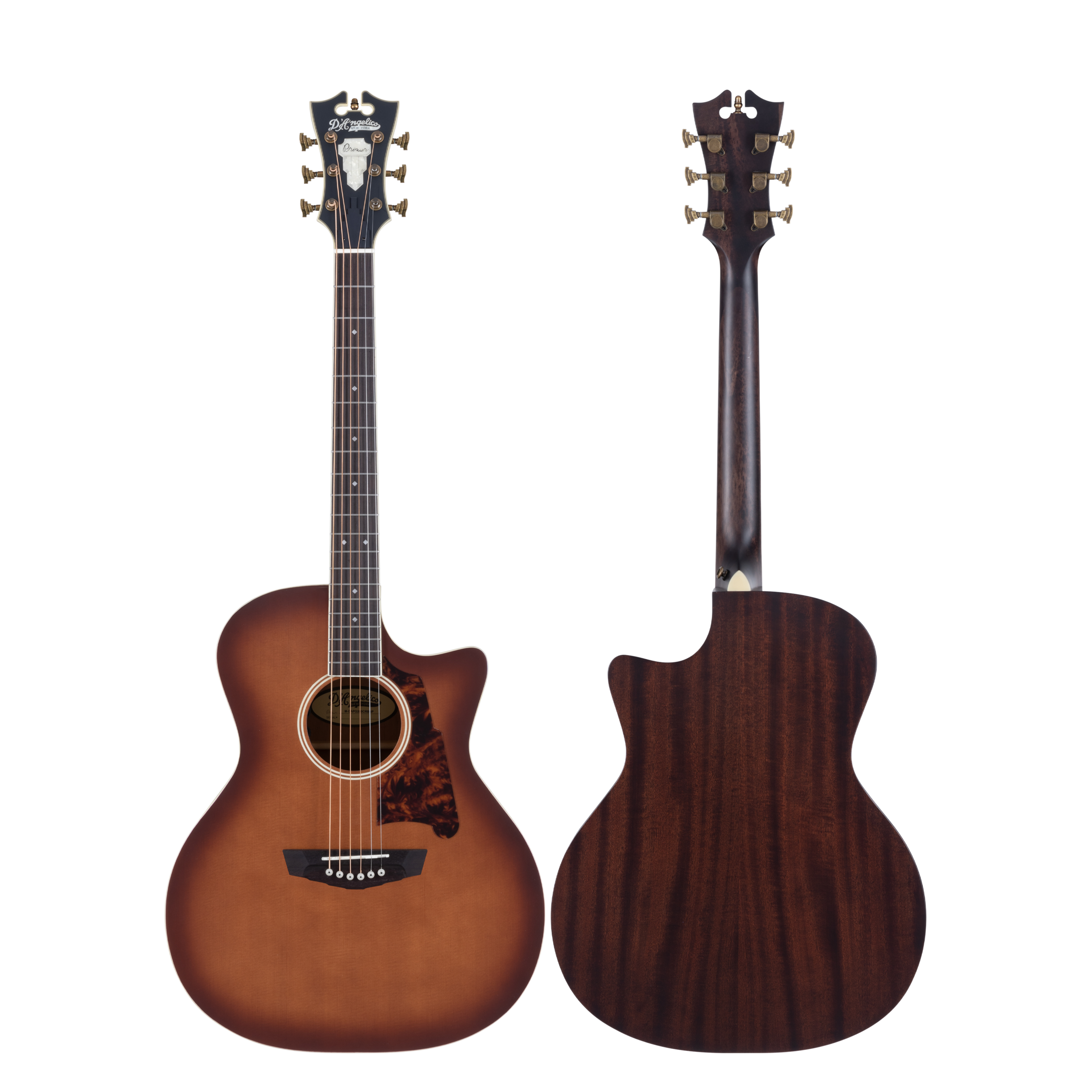 D'Angelico Premier Gramercy chitarra acustica Caramel Burst