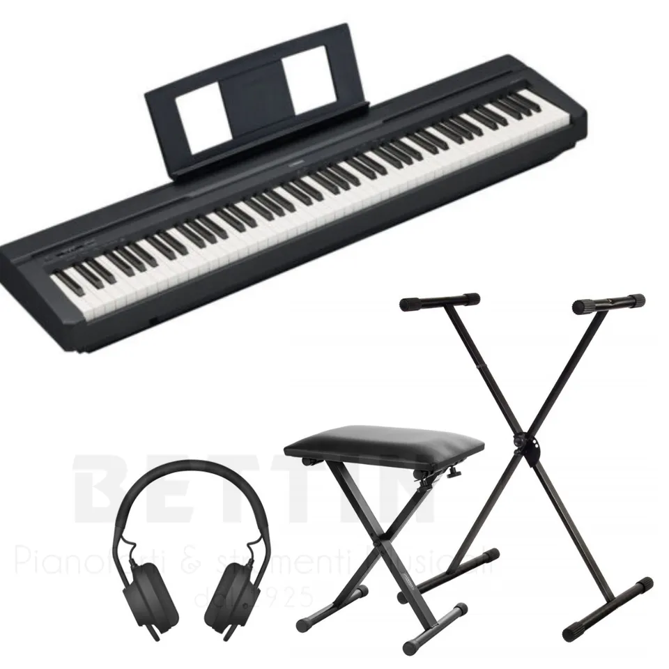 Yamaha P-45 Pianoforte Digitale 88 Tasti Bundle Supporto