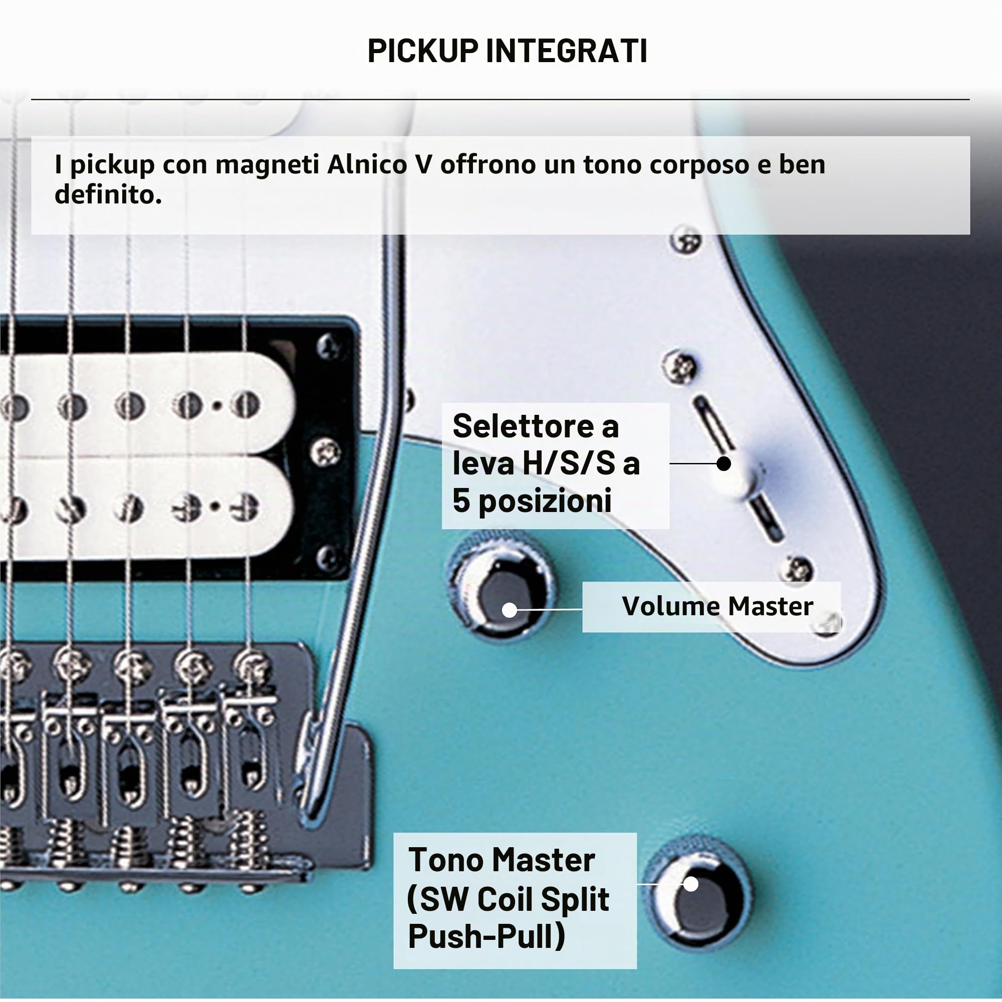 Yamaha Pacifica 112V chitarra elettrica blu sonico HSS