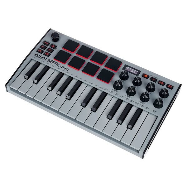 Akai MPK Mini 3 Grey Tastiera MIDI 25 Tasti con Pad