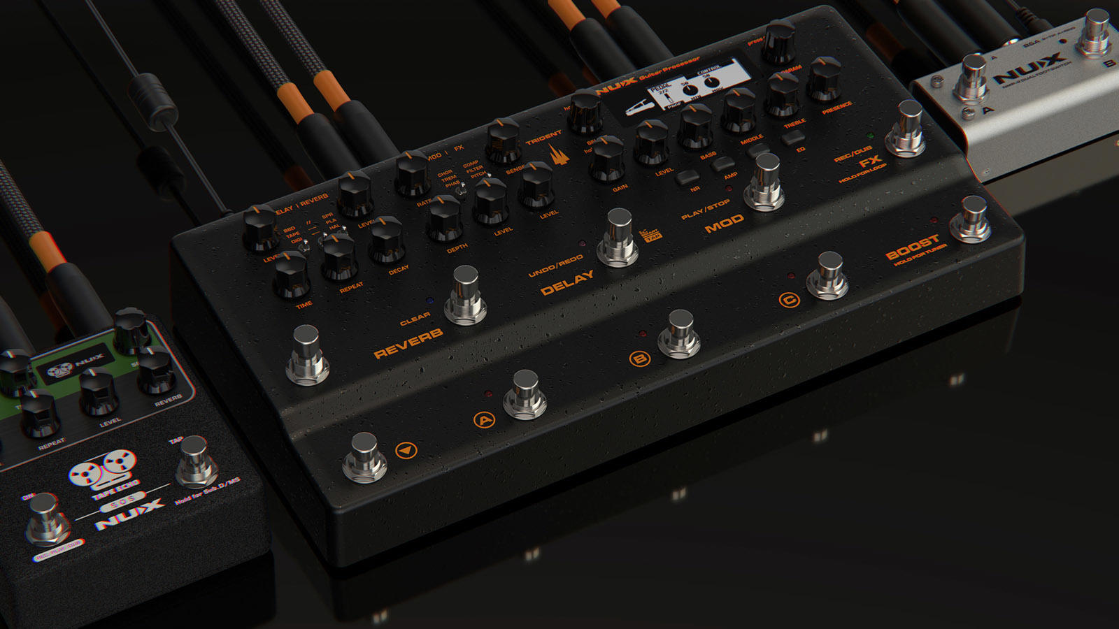 NUX Trident NME-5 pedaliera modeler chitarra con IR