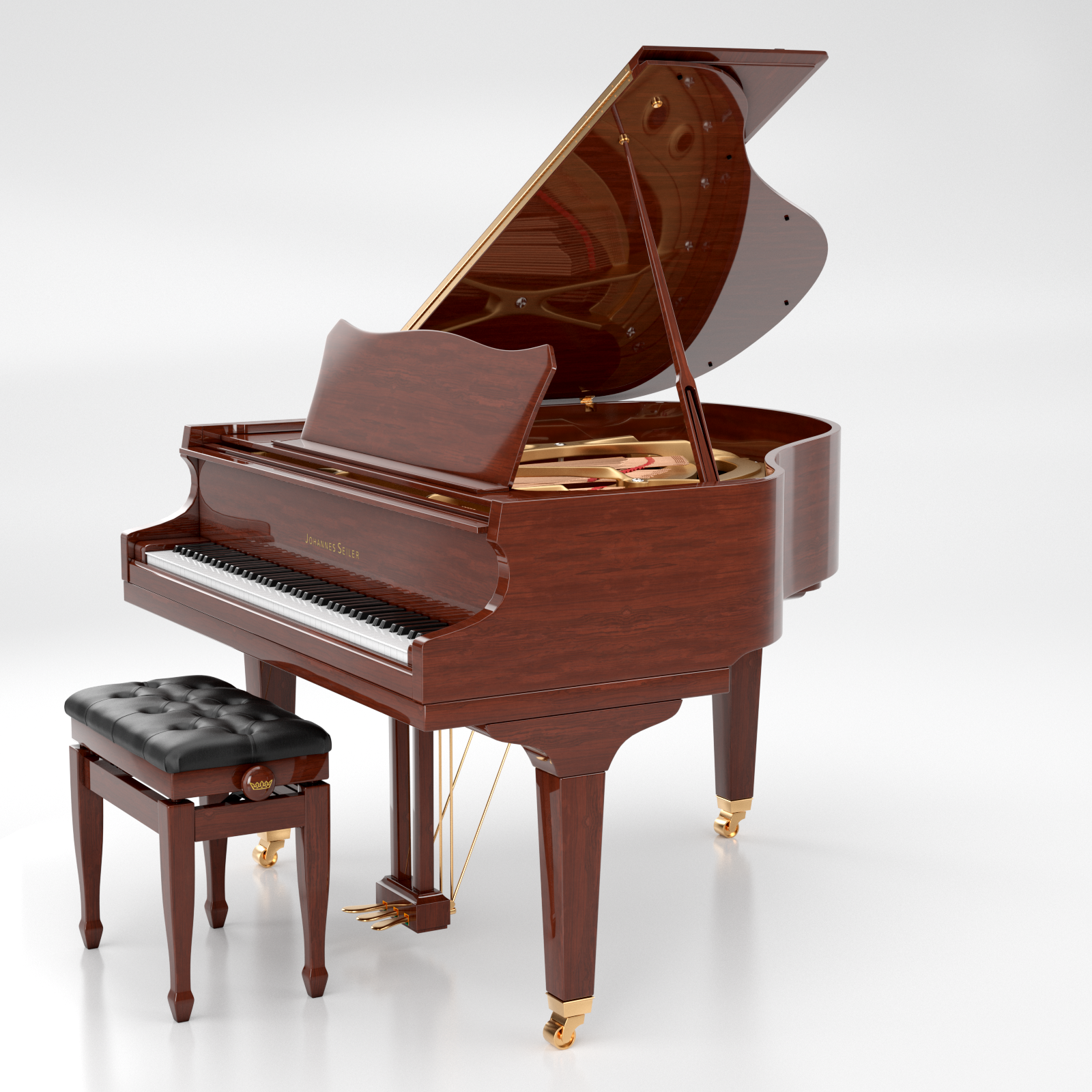 Seiler Johannes Seiler GS-149 pianoforte a coda nero lucido