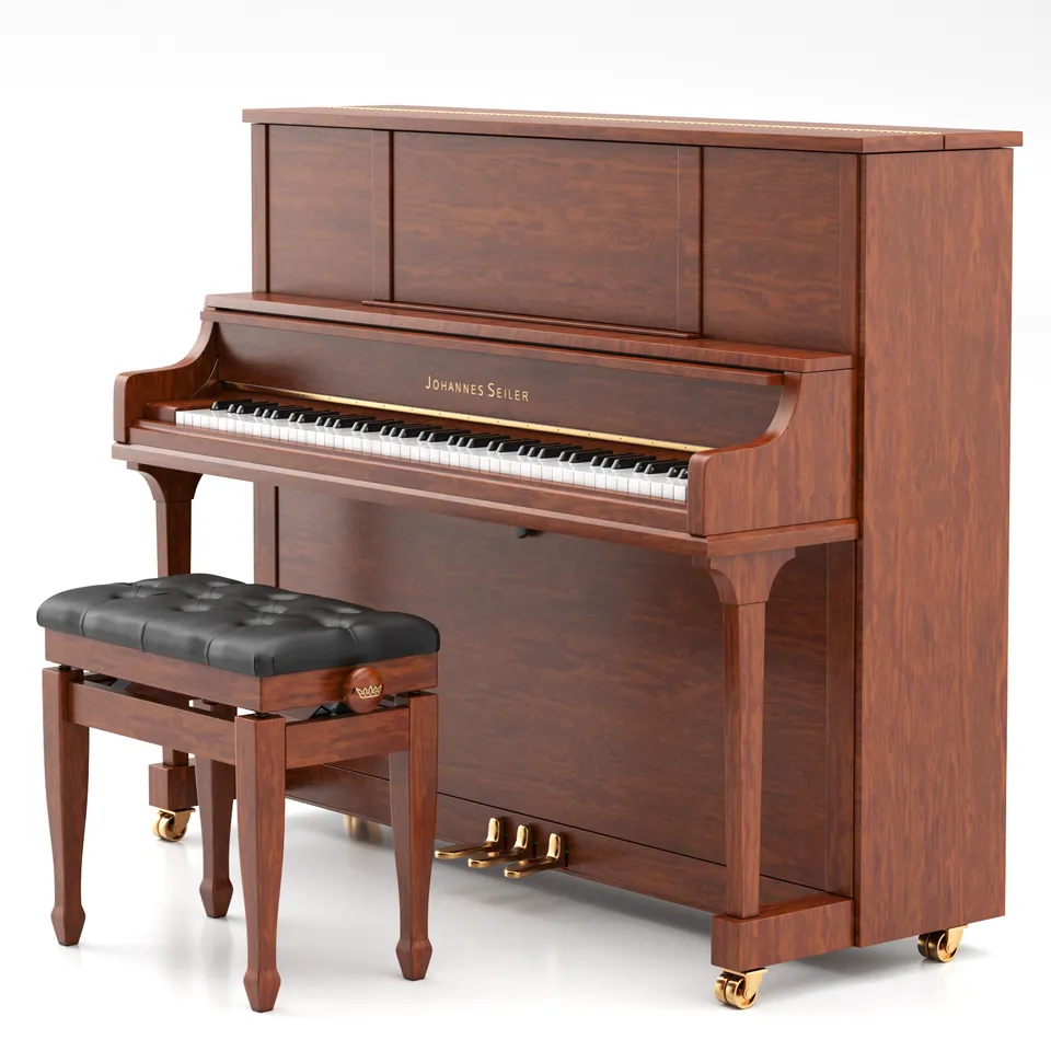 Seiler Johannes Seiler GS-122 pianoforte verticale cherry satin 122 cm