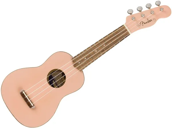 Fender Venice ukulele soprano Shell Pink tiglio satinato
