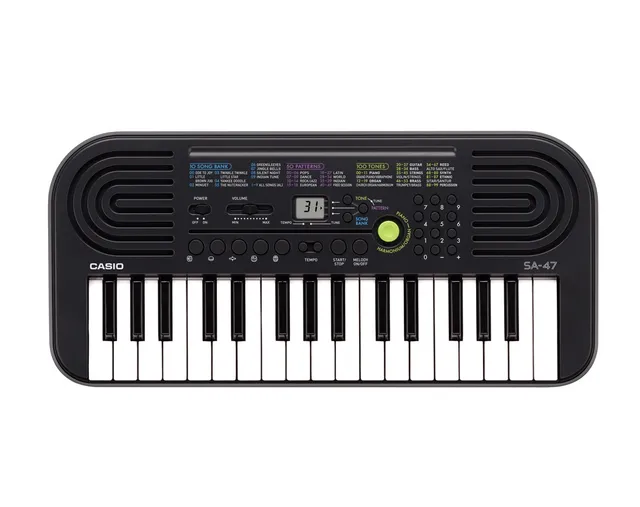 Casio SA-47 Tastiera Elettronica 32 Mini Tasti Grigia 100 Toni