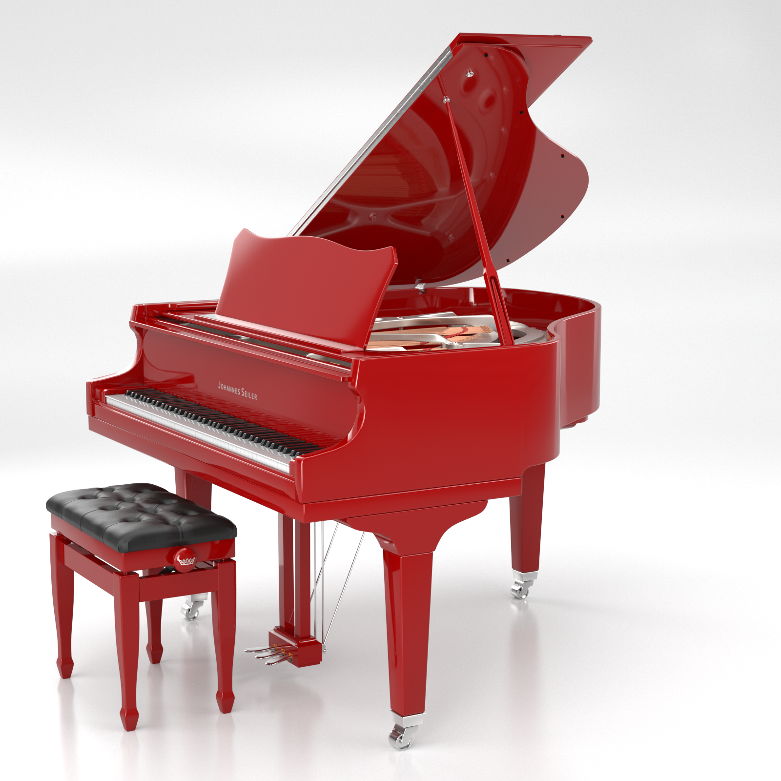 Seiler Johannes Seiler GS-150 pianoforte a coda blu Abete
