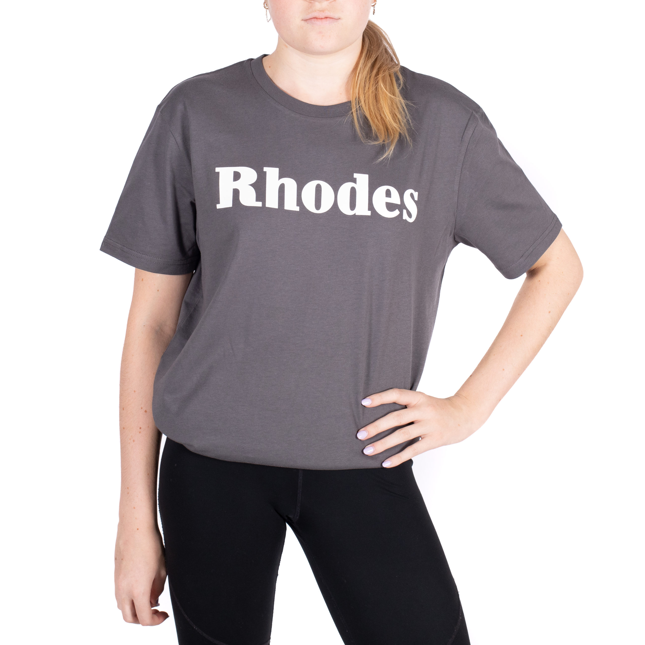 Rhodes Lifestyle T-Shirt Anthracite maglietta cotone organico