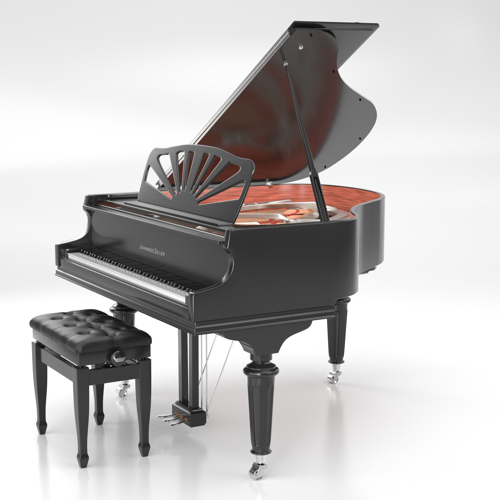 Seiler Johannes Seiler GS-150 LN pianoforte a coda nero lucido