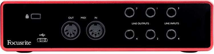 Focusrite Scarlett 4i4 3rd Gen scheda audio USB MIDI